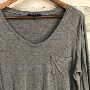 🔥4/20🔥Cable & Gauge Heather Grey Top [240]